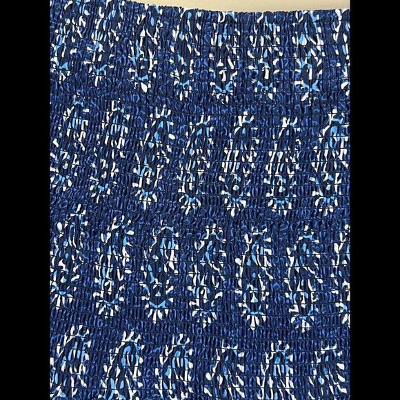 Chelsea n Violet Floral Skirt Large Women Navy Tiered‎ Lined Boho Romantic New - Picture 4 of 4